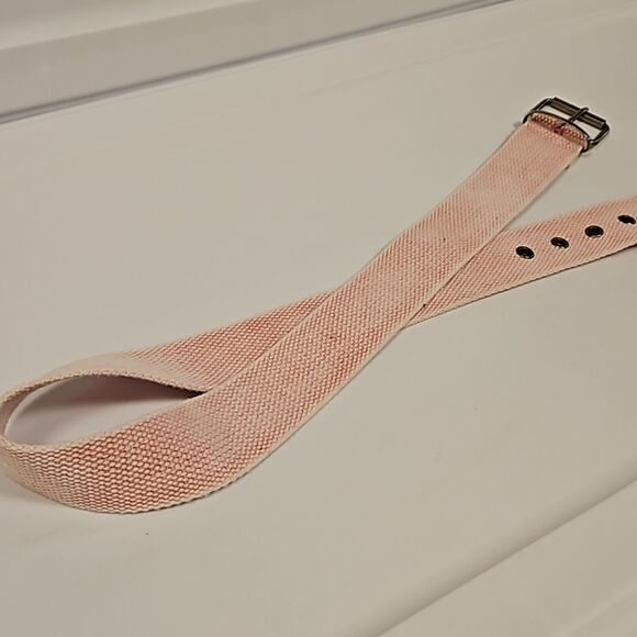 Powder Pink Fabric Vintage Boho Belt waist 29"-34" - Picture 5 of 5